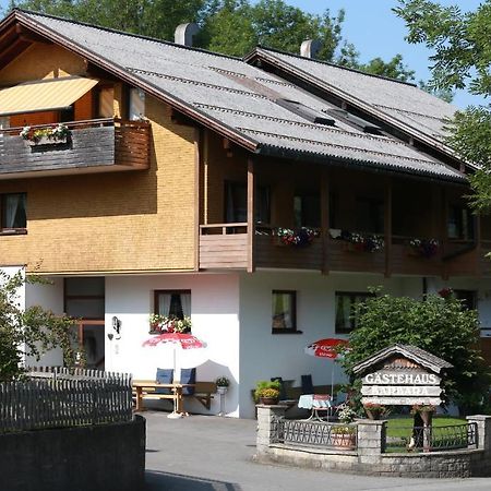 Gaestehaus-Pension Barbara Andelsbuch Exterior photo